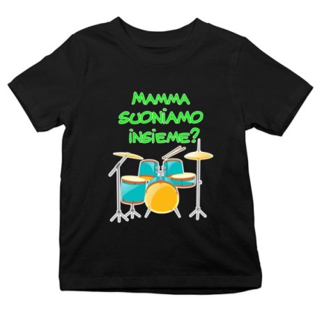 T-shirt bambino mamma suoniamo insieme Per la mamma
