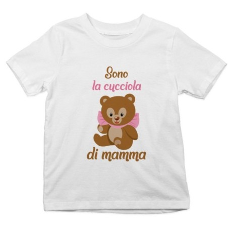 T-shirt bambina sono la cucciola di mamma Per la mamma