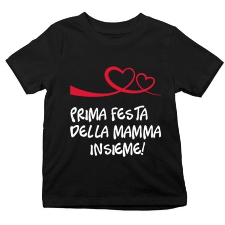 T-shirt bambino prima festa della mamma insieme Per la mamma