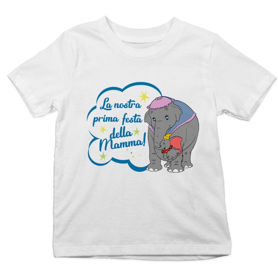 T-shirt bambino la nostra prima festa della mamma elefanti Per la mamma