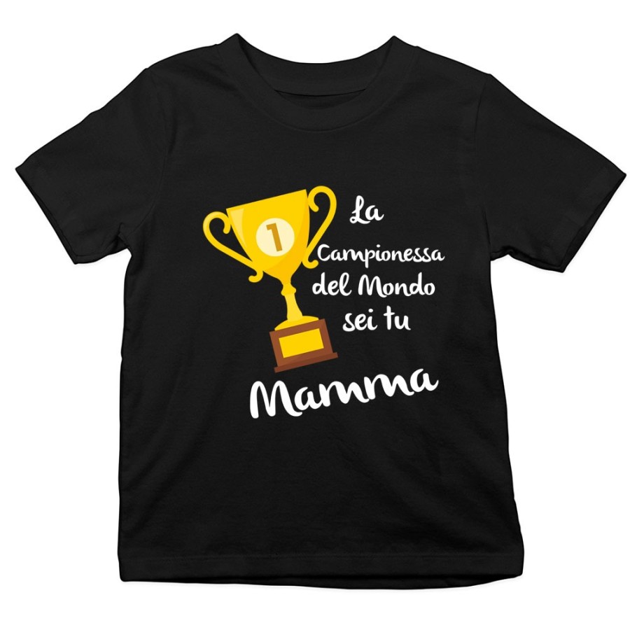 T-shirt bambino la campionessa del mondo sei tu mamma Per la mamma