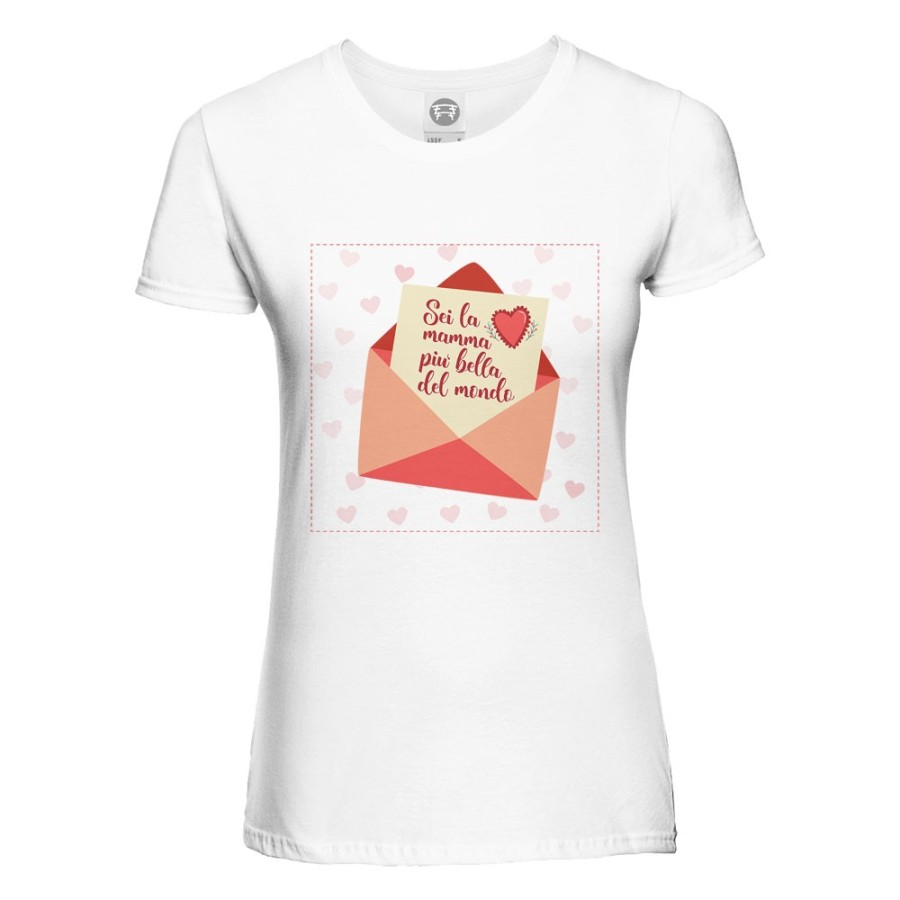 T-shirt donna sei la mamma più bella del mondo Per la mamma