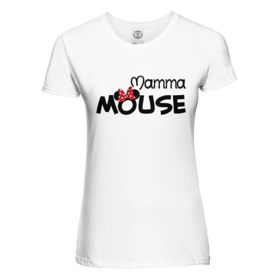 T-shirt donna mamma mouse Per la mamma