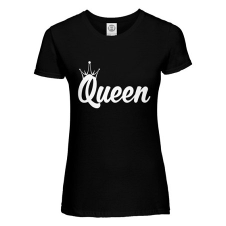 T-shirt donna personalizzabile con nome queen con corona Per la mamma