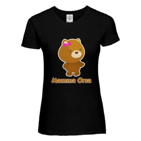 T-shirt donna mamma orsa Per la mamma