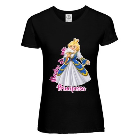 T-shirt donna madre di un principe e principessa royal Per la mamma