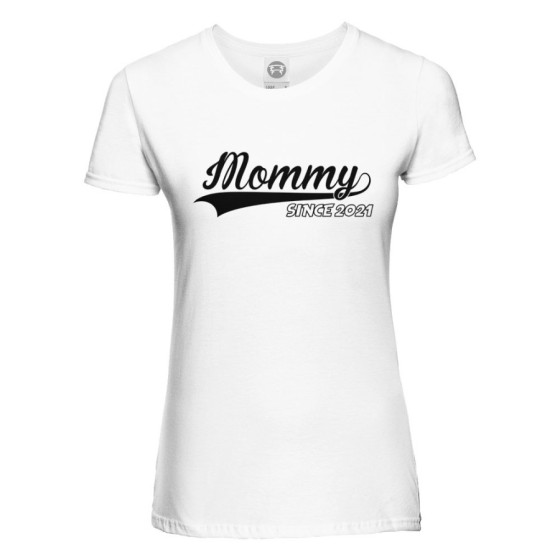 T-shirt donna personalizzata con anno mommy since Per la mamma