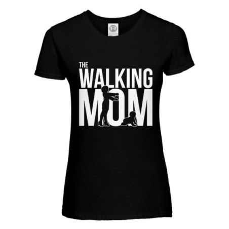T-shirt donna the walking mom with baby