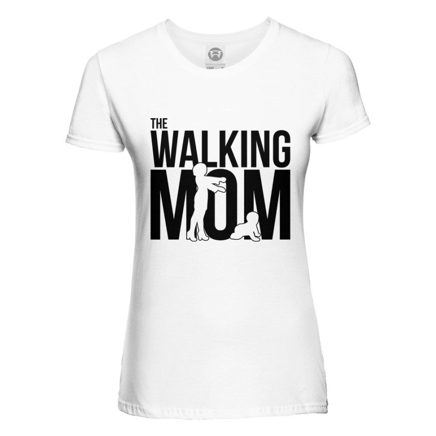 T-shirt donna the walking mom with baby Per la mamma