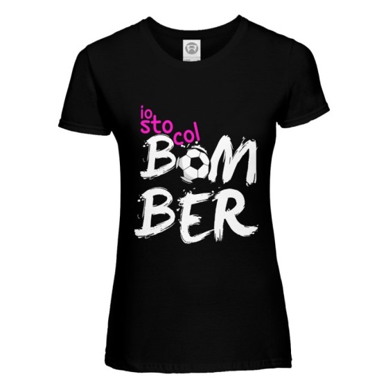 T-shirt donna io sto col bomber Per la mamma
