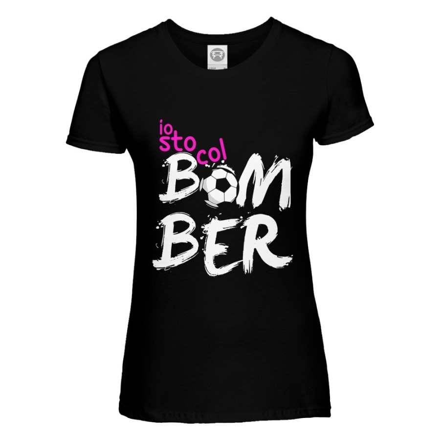 T-shirt donna io sto col bomber Per la mamma