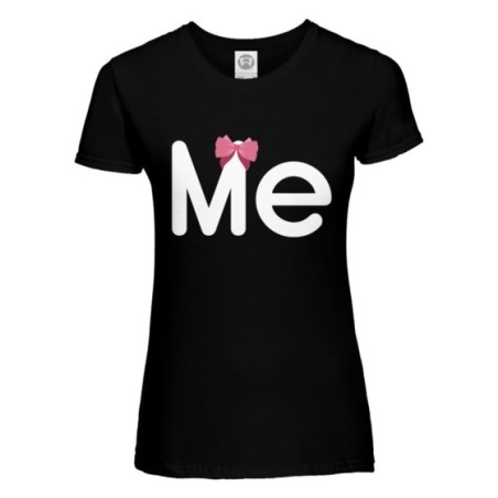 T-shirt donna me con fiocco Per la mamma