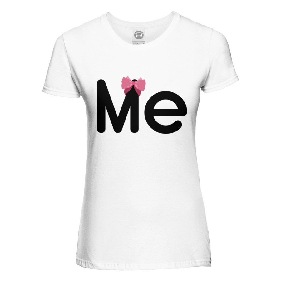 T-shirt donna me con fiocco Per la mamma