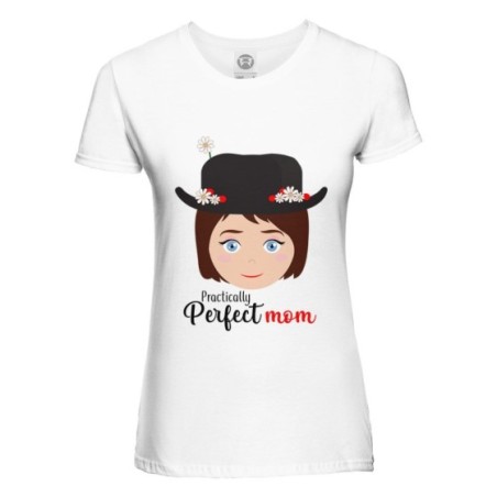 T-shirt donna practically perfect mom