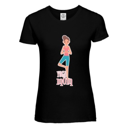 T-shirt donna yoga mom