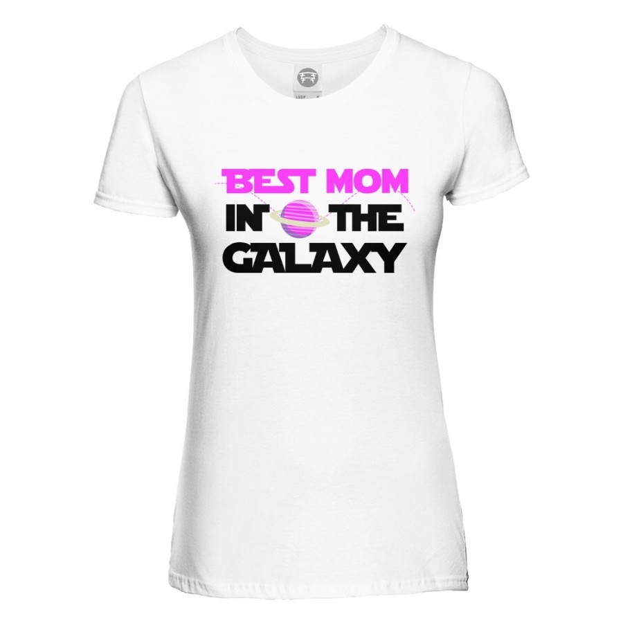 T-shirt donna best mom in the galaxy Per la mamma