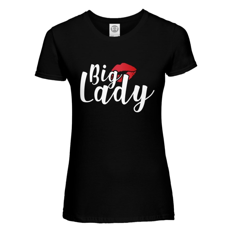 T-shirt donna big lady with lips Per la mamma