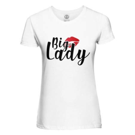 T-shirt donna big lady with lips Per la mamma