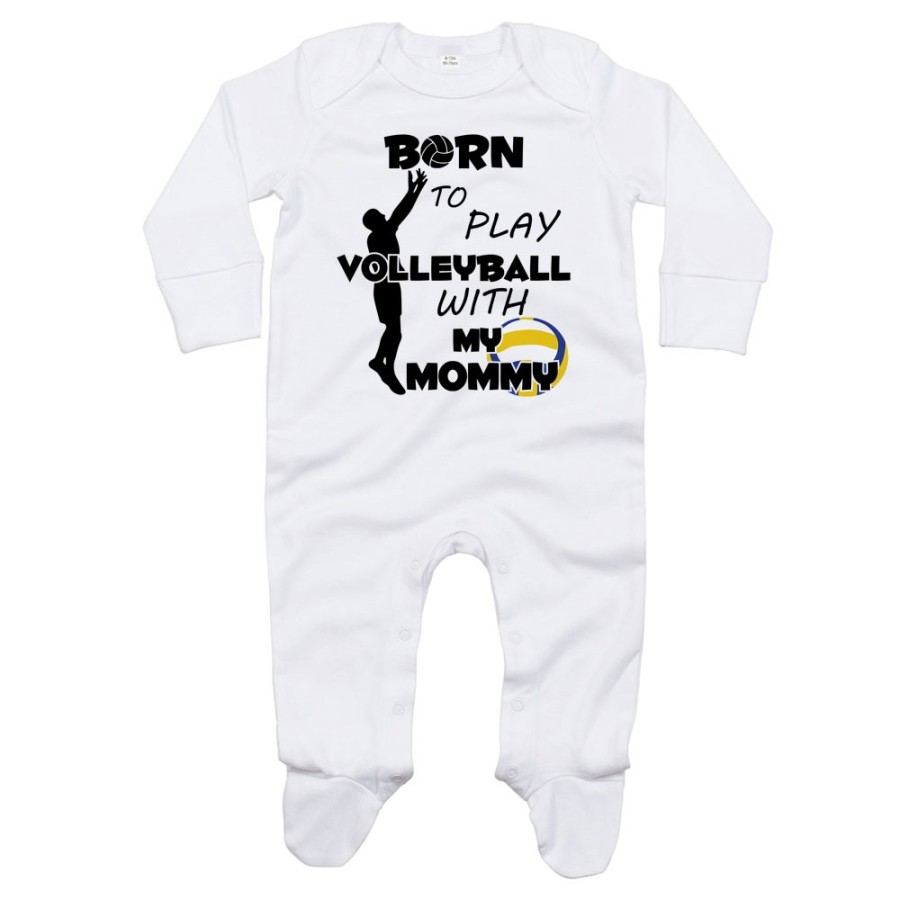 Tutina neonato born to play volleyball with my mommy Per la mamma