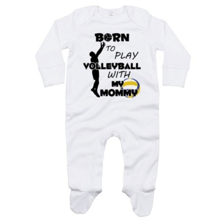 Tutina neonato born to play volleyball with my mommy