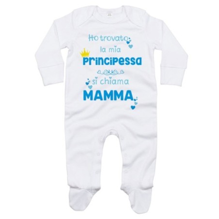 Tutina neonato ho trovato la mia principessa si chiama mamma