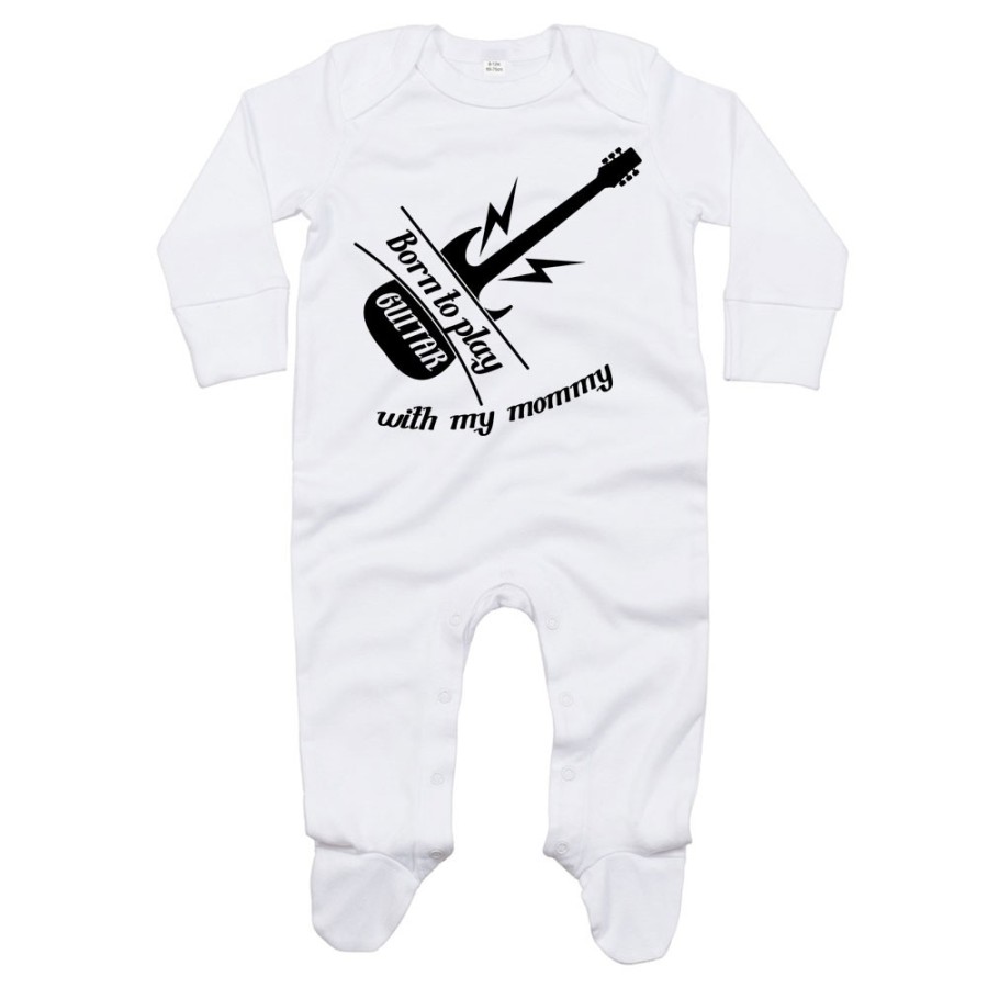 Tutina neonato born to play guitar with my mommy Per la mamma