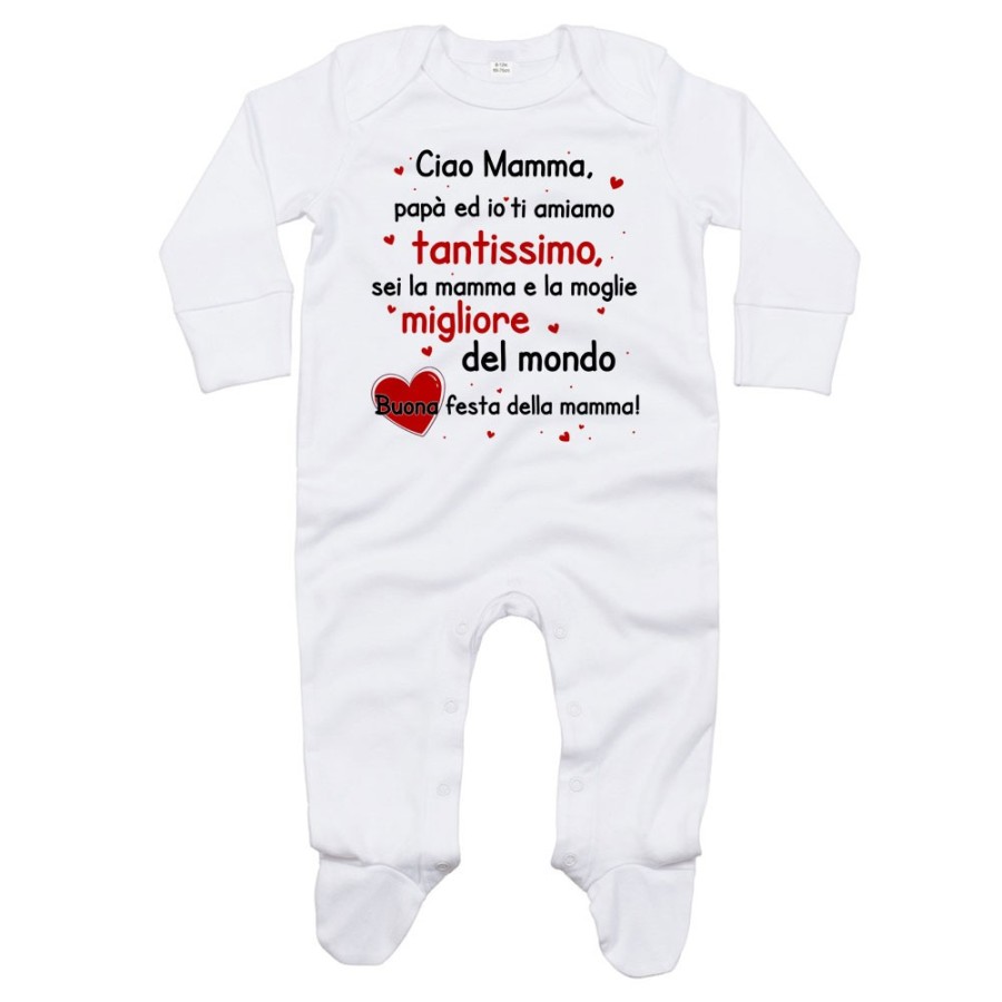 Tutina mamma papà ed io ti amiamo tantissimo sei la migliore al mondo buona festa della mamma Per la mamma