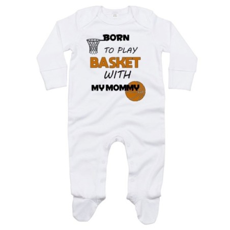 Tutina neonato born to play basket with my mommy