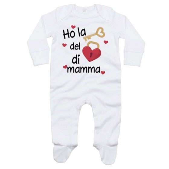 Tutina neonato ho la chiave del cuore di mamma Per la mamma