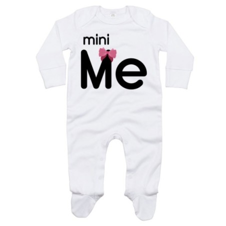 Tutina neonato mini me con fiocco