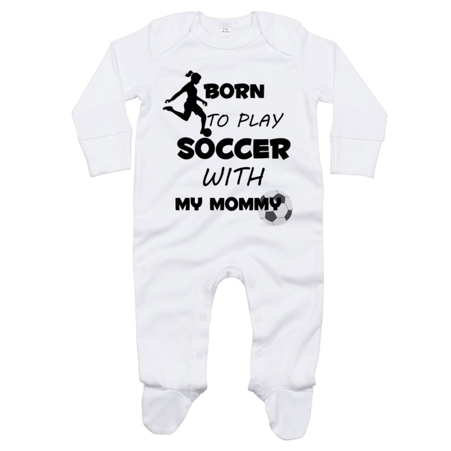 Tutina neonato born to play soccer with my mommy Per la mamma