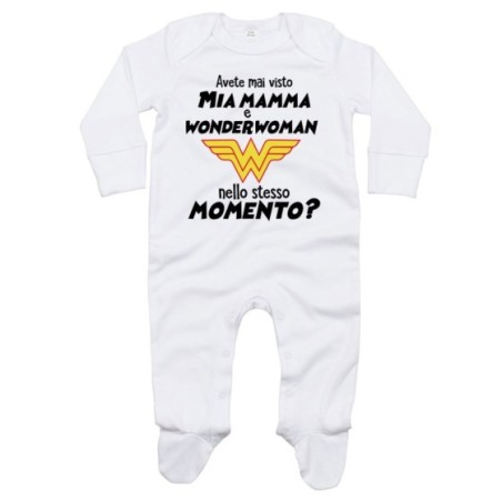 Tutina neonato avete mai visto mio mamma e wonderwoman...