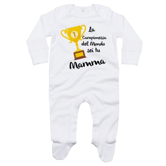 Tutina neonato la campionessa del mondo sei tu mamma Per la mamma