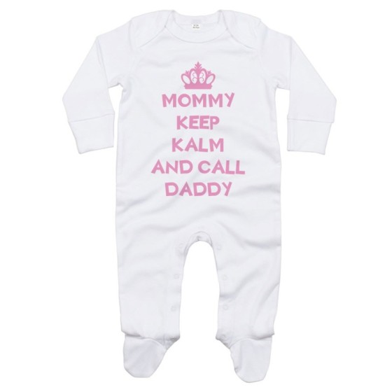 Tutina neonato mommy keep calm and call daddy Per la mamma