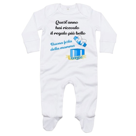 Tutina neonato personalizzata con nome mamma quest'anno hai ricevuto il regalo più bello Per la mamma