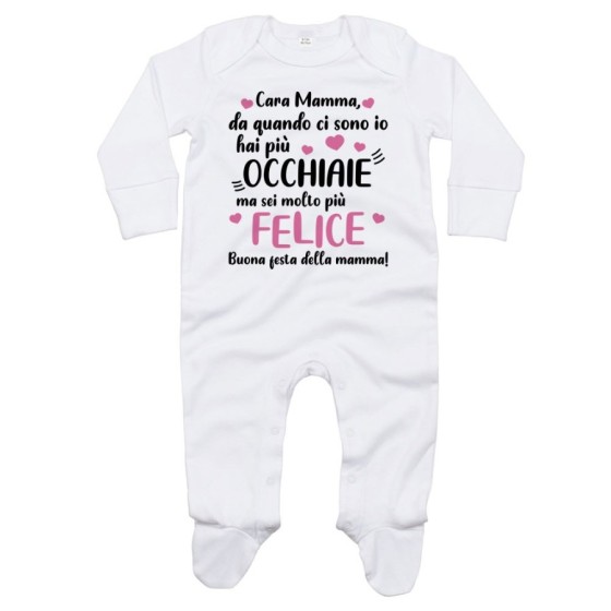 Tutina neonato mamma da quando ci sono io hai più occhiaie ma sei molto più felice Per la mamma