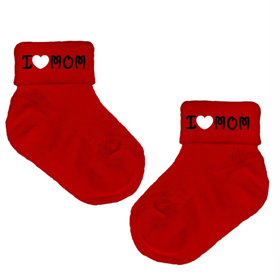 Calzini neonato i love mom Per la mamma
