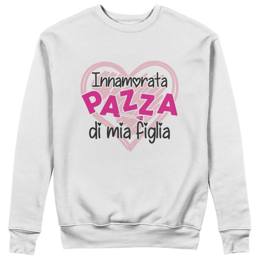 Felpa donna innamorata pazza di mia figlia - di mio figlio Per la mamma