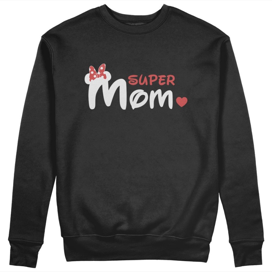 Felpa donna super mom minnie Per la mamma