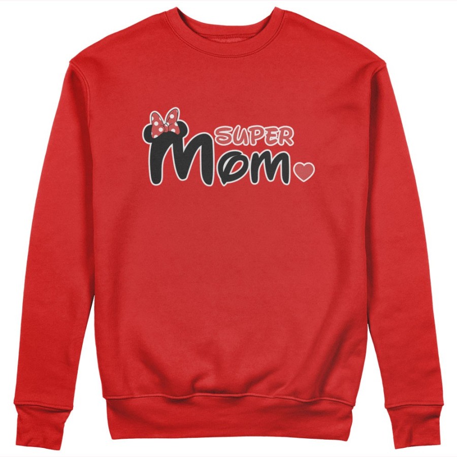 Felpa donna super mom minnie Per la mamma