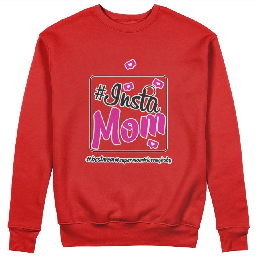 Felpa donna insta mom Per la mamma