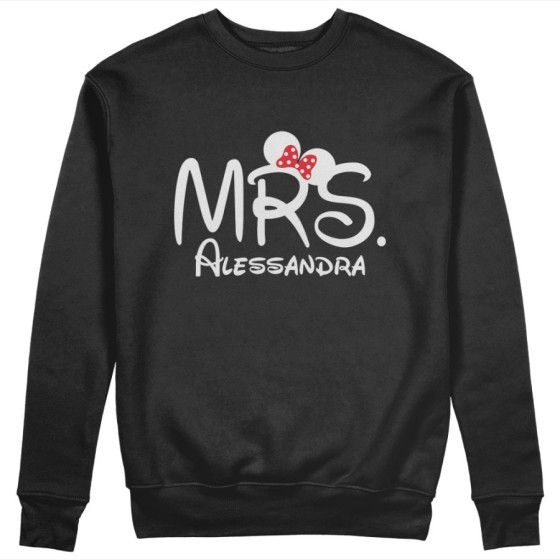 Felpa donna personalizzabile con nome mrs Per la mamma