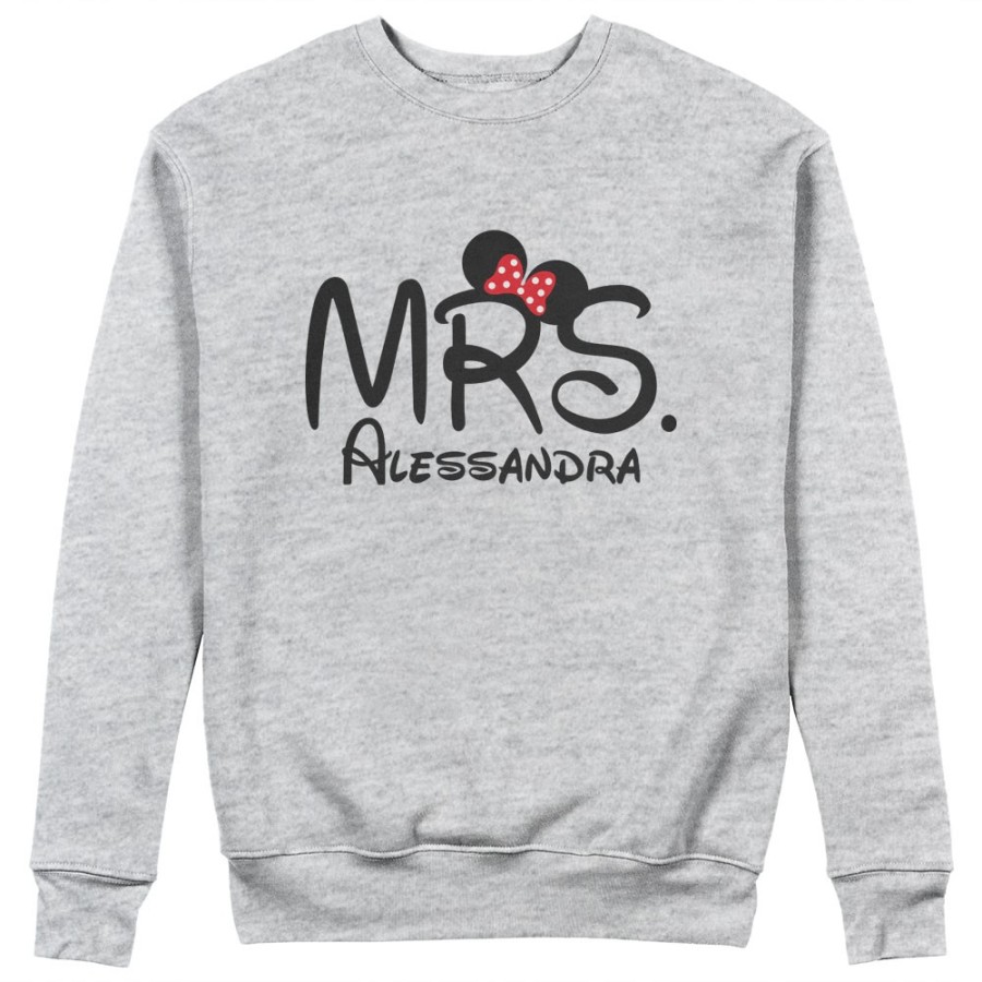 Felpa donna personalizzabile con nome mrs Per la mamma