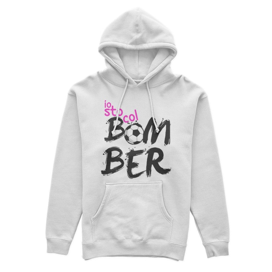 Felpa donna io sto col bomber Per la mamma