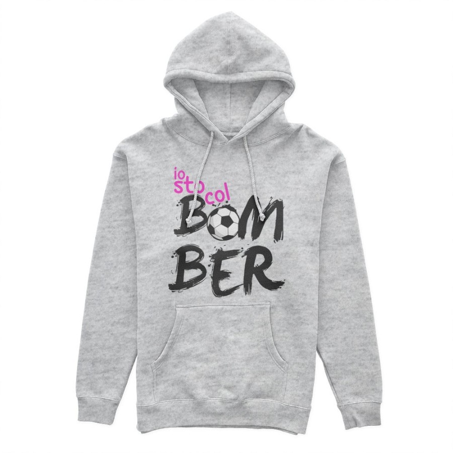 Felpa donna io sto col bomber Per la mamma