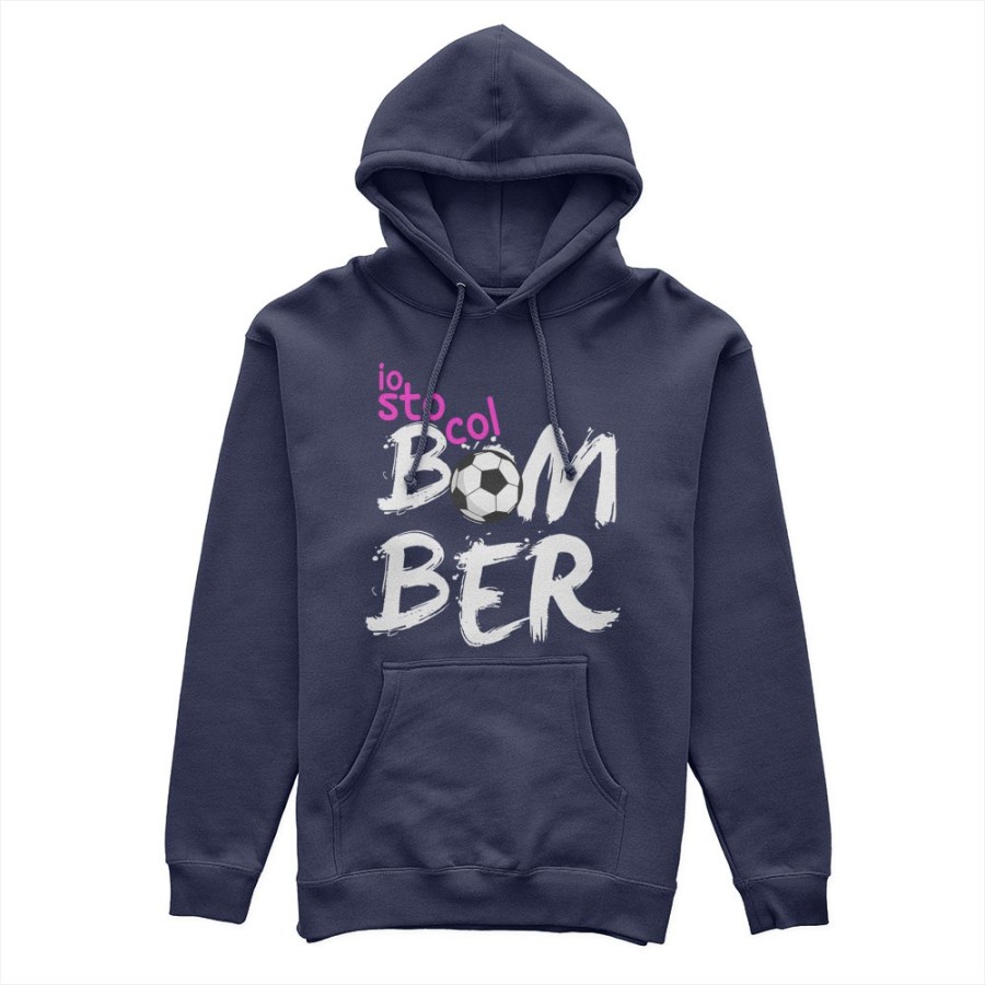 Felpa donna io sto col bomber Per la mamma