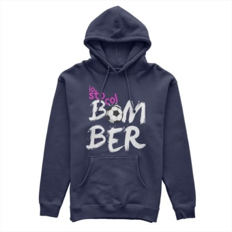 Felpa donna io sto col bomber Per la mamma