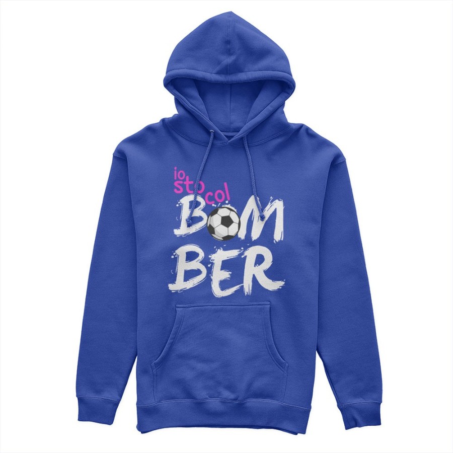 Felpa donna io sto col bomber Per la mamma