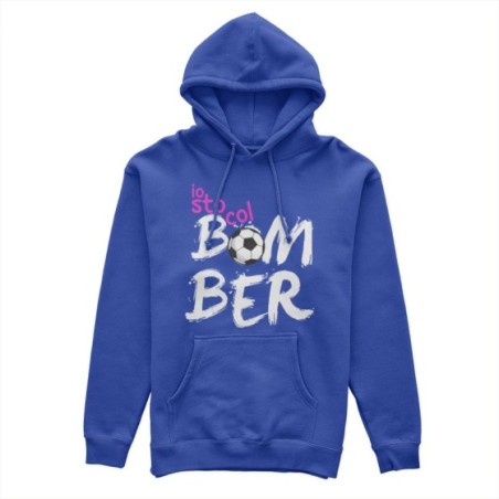 Felpa donna io sto col bomber Per la mamma