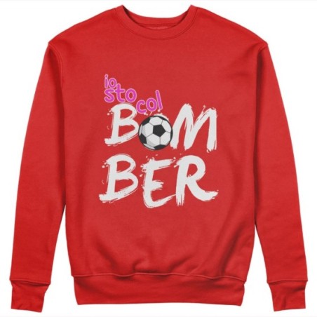 Felpa donna io sto col bomber Per la mamma